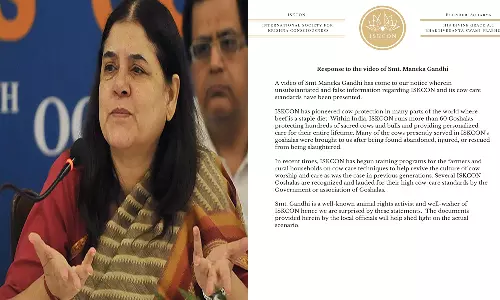 இறைச்சி கூடத்திற்கு மாடுகளை விற்கிறோமா? மேனகாவிற்கு இஸ்கான் காட்டமான பதில்