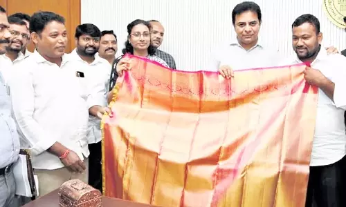 பச்சோந்தி போல நிறம் மாறும் சேலை: தயாரிப்பு விலை ரூ.2.80 லட்சம்