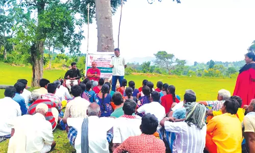 நெய்யமலை விவசாயிகளுக்கு சிறுதானிய சாகுபடி பயிற்சி