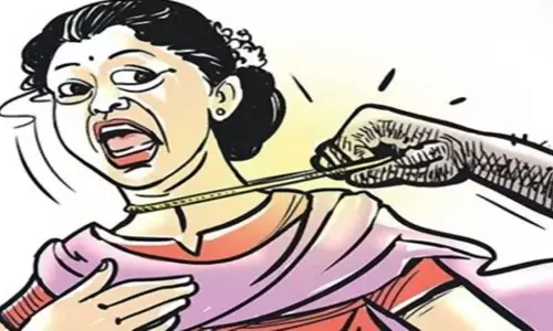 ஆலங்குளம் பஸ் நிலையத்தில் மூதாட்டியிடம் 3 பவுன் நகை பறித்த பெண்