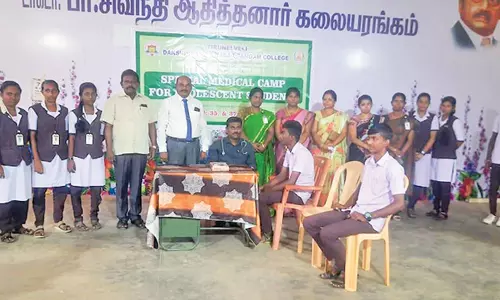 தட்சணமாற  நாடார் சங்க கல்லூரியில் வளர் இளம் பருவத்தினருக்கான மருத்துவ முகாம்