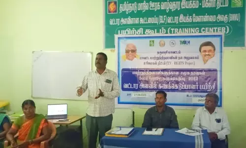 அரூரில் மாற்றுத்திறனாளிகள் குறித்து இல்லம் தேடி கணக்கெடுப்பு பணி