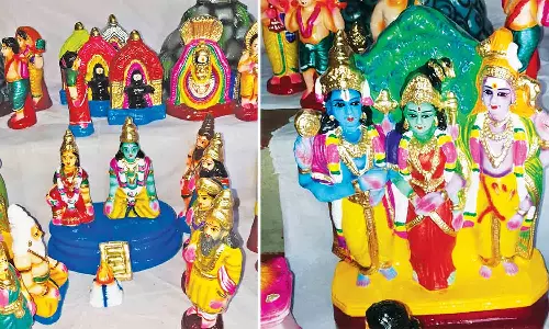 கும்பகோணம் பகுதியில் கொலு பொம்மைகள் விற்பனை மும்முரம்