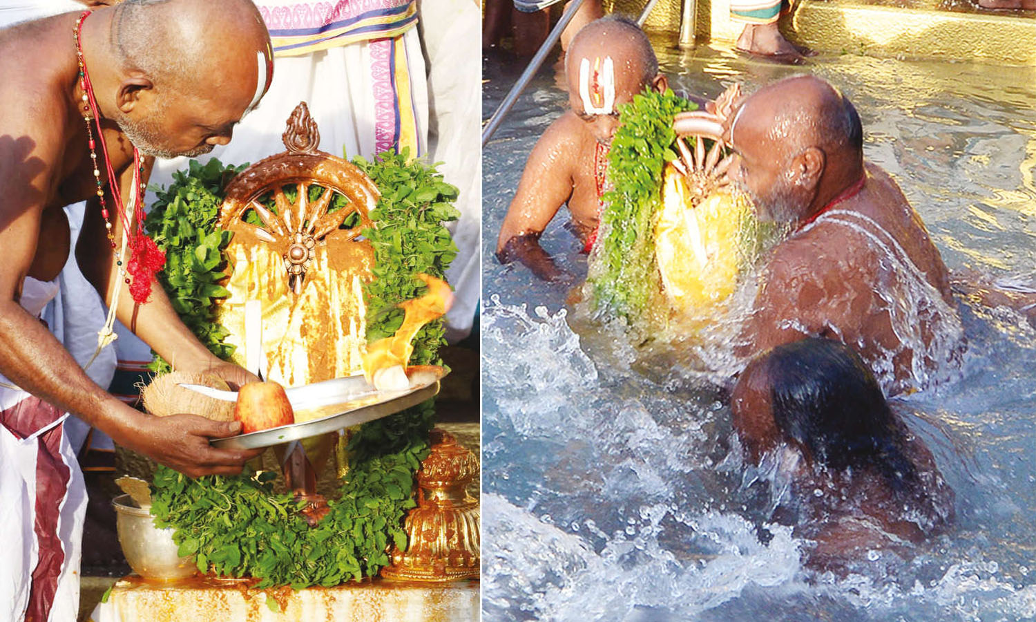 திருப்பதி அனந்த பத்மநாபசாமி விரதம்: சுதர்சன சக்கரத்தாழ்வார் தீர்த்தவாரி