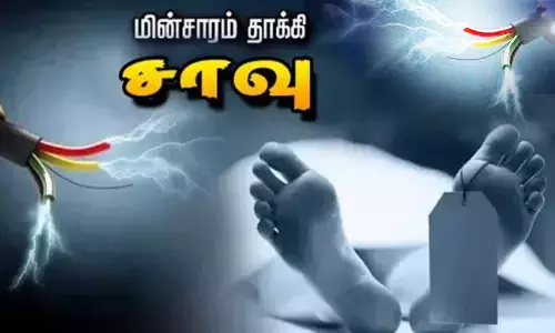 மின்சாரம் தாக்கி வட மாநிலத்தை தொழிலாளி பலி