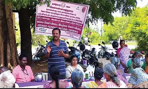 வள்ளிபுரத்தில் விவசாயிகளுக்கு இயற்கை வேளாண்மை பயிற்சி