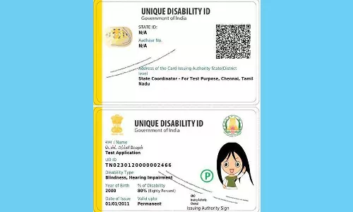 21 மாற்றுத்திறனாளி மாணவர்களுக்கு அடையாள அட்டை