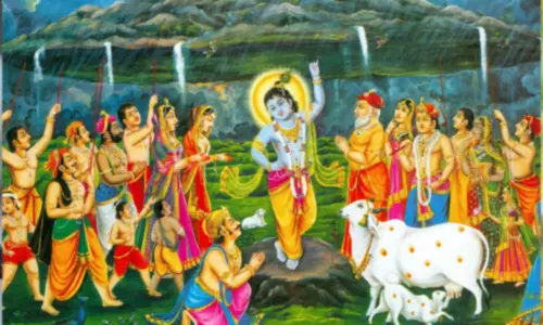 இந்திரனின் கர்வத்தை அடக்கிய கிருஷ்ணர்