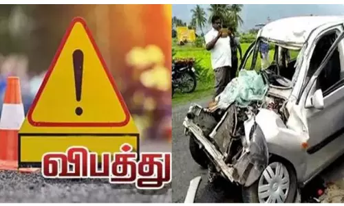 பரமத்தி அருகே கார் விபத்தில் 2 பேர் பலிகாயம் அடைந்த 7 பேருக்கு தீவிர சிகிச்சை