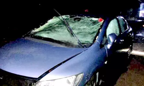 கார் ஆற்றுக்குள் கவிழ்ந்ததில் 2 டாக்டர்கள் நீரில் மூழ்கி உயிரிழப்பு