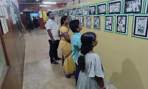 கன்னியாகுமரி அரசு அருங்காட்சியகத்தில் காந்தியின் அரிய புகைப்பட கண்காட்சி