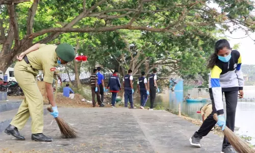 ரோட்டரி சங்கம் சார்பில் தூய்மை பணி