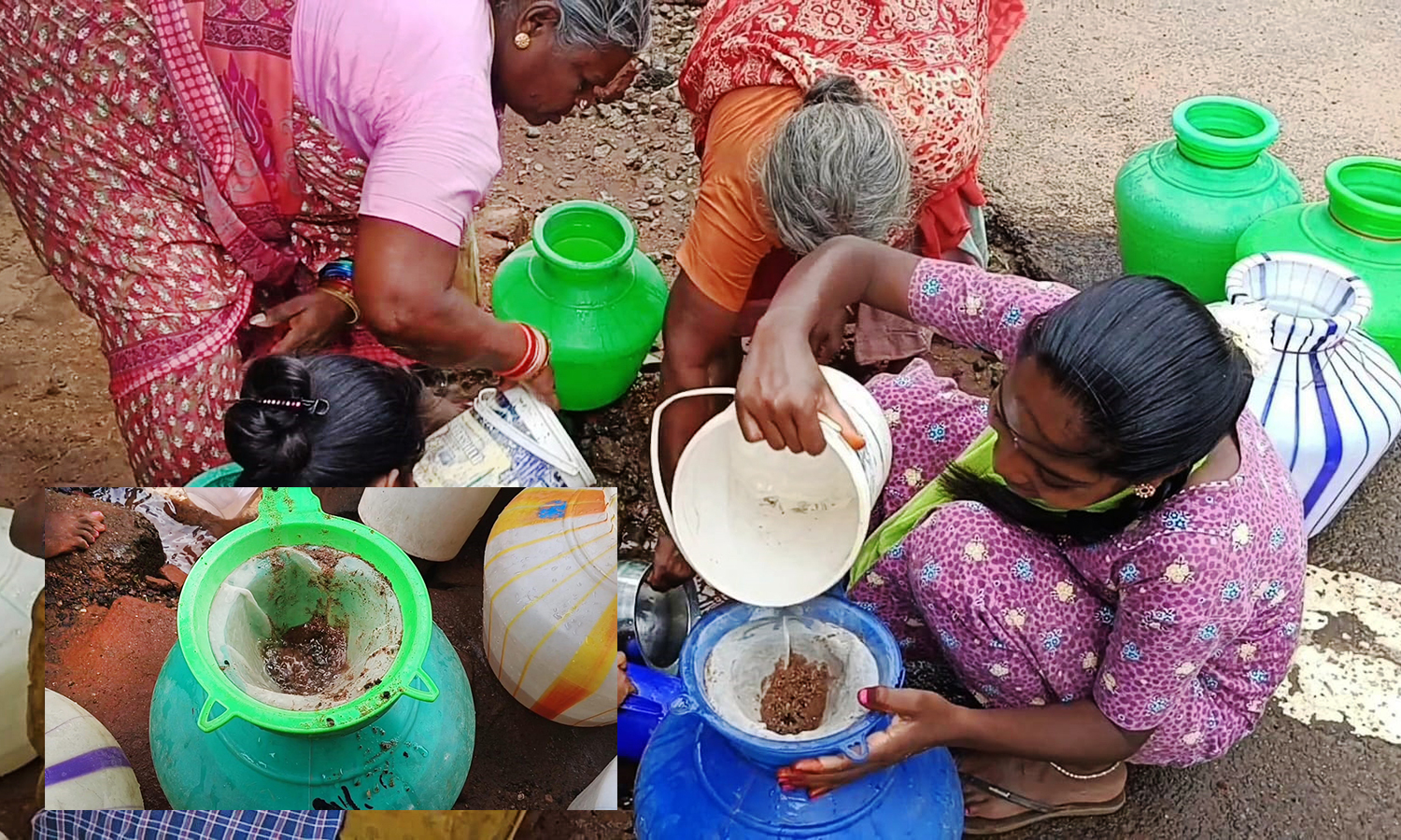 கண்டமனூர் அருகே சுகாதாரமற்ற குடிநீரை பருகும் கிராம மக்கள்-தொற்றுநோய் பரவும் அபாயம்