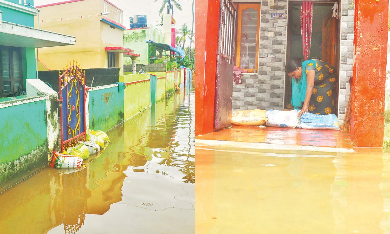 குமரியை புரட்டி எடுத்த மழை: ஆறுகளில் வெள்ளப்பெருக்கு- குடியிருப்புகளை சூழ்ந்த தண்ணீர்