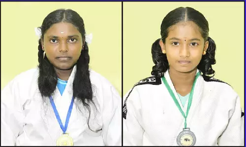 மாநில அளவிலான ஜூடோ போட்டியில் பள்ளி மாணவிகள் சாதனை