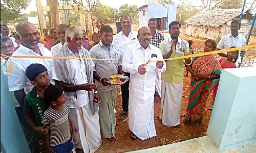 முத்துகிருஷ்ணபேரியில் ரூ.20 லட்சத்தில் புதிய மேல்நிலை நீர்த்தேக்க தொட்டி-மனோஜ் பாண்டியன் எம்.எல்.ஏ. திறந்து வைத்தார்