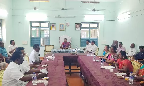 மயிலாடும்பாறையில்  ஒன்றிய கவுன்சிலர்கள் கூட்டம்