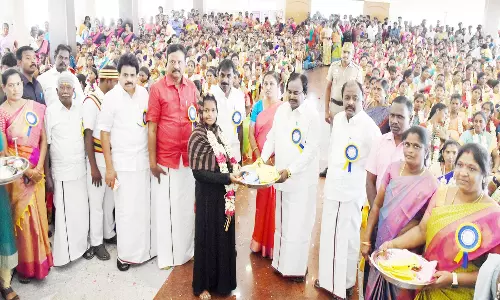 திருவண்ணாமலையில் 550 கர்ப்பிணிகளுக்கு சமுதாய வளைகாப்பு