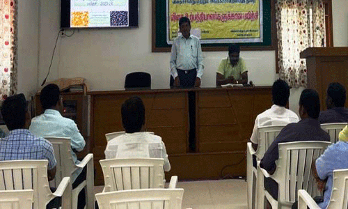 விதை உற்பத்தியாளர்களுக்கு பயிற்சி