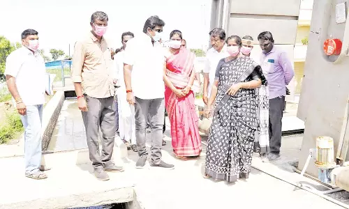 மாநகராட்சி கழிவுநீர் சுத்திகரிப்பு நிலையத்தில் மேயர் ஆய்வு