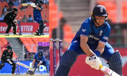 உலகக் கோப்பை 2023: நியூசிலாந்துக்கு 283 ரன்கள் இலக்கு நிர்ணயித்தது இங்கிலாந்து