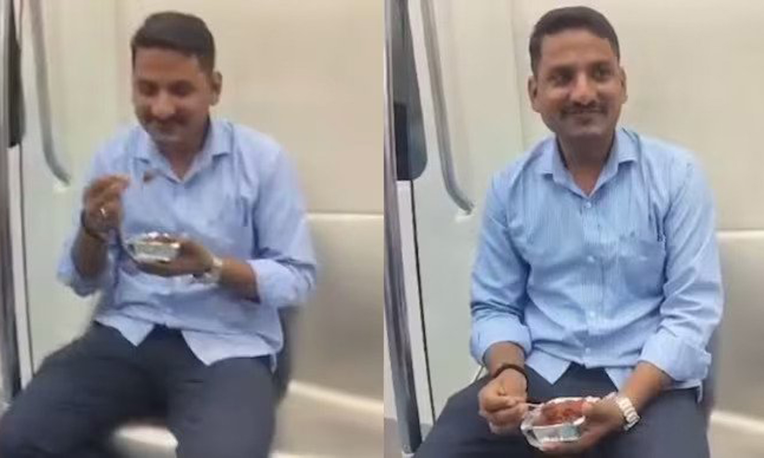 மெட்ரோ ரெயிலில் உணவு சாப்பிட்ட வாலிபருக்கு ரூ.500 அபராதம்