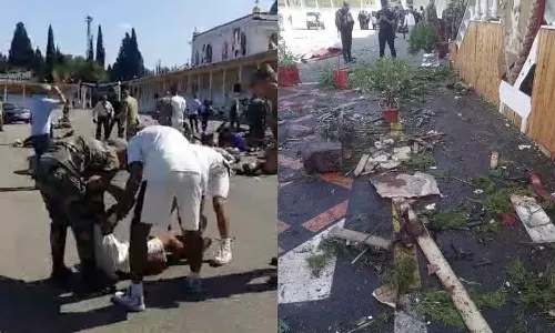 சிரியாவில் ராணுவ முகாமில் டிரோன் தாக்குதல்- 100 பேர் பலி