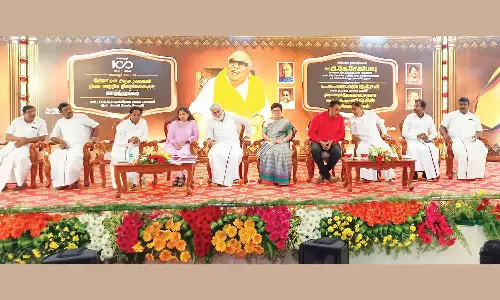 கொரட்டூர் வடக்கு பகுதி தி.மு.க.சார்பில் கருணாநிதி நூற்றாண்டு விழா- அமைச்சர் சேகர்பாபு பங்கேற்பு