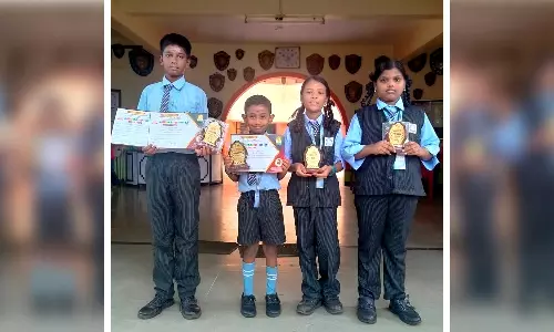 மாவட்ட அளவிலான தனித்திறன் திருவிழாவில்  இலஞ்சி பாரத் மாண்டிசோரி பள்ளி மாணவர்கள் சாதனை