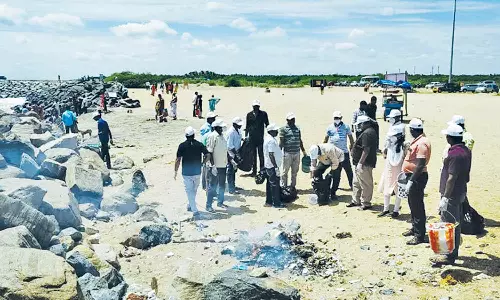 காரைமேடு பகுதியில் தூய்மை பணி