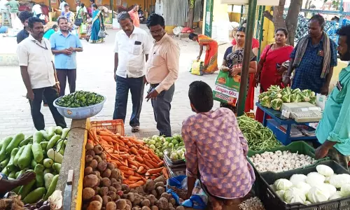 தருமபுரி உழவர் சந்தையில் வேளாண் துணை இயக்குனர் திடீர் ஆய்வு