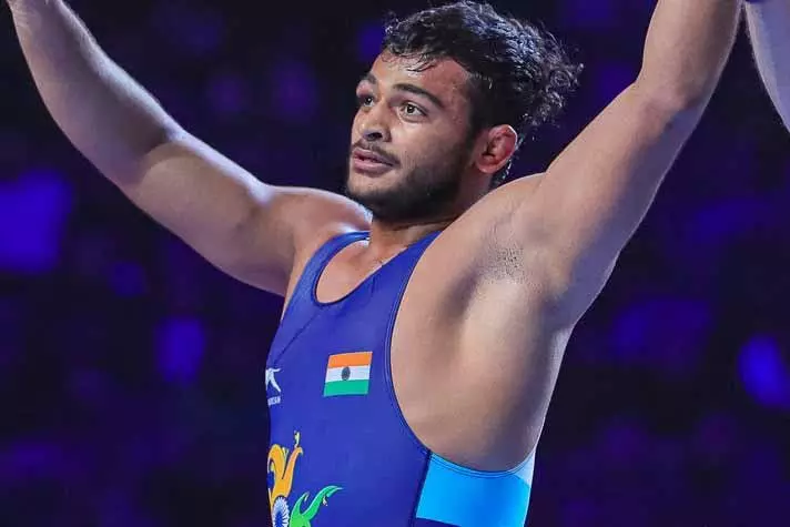 மல்யுத்தம் ஆண்கள் ப்ரீ ஸ்டைல் 86 கிலோ எடைப்பிரிவு... ... ஆசிய விளையாட்டு போட்டி: கபடி, கிரிக்கெட்டில் தங்கம் வென்று இந்தியா அசத்தல்- பதக்கம் 107ஆனது! லைவ் அப்டேட்ஸ் மல்யுத்தம் ஆண்கள் ப்ரீ ஸ்டைல் 86 கிலோ எடைப்பிரிவு... ... ஆசிய விளையாட்டு போட்டி: கபடி, கிரிக்கெட்டில் தங்கம் வென்று இந்தியா அசத்தல்- பதக்கம் 107ஆனது! லைவ் அப்டேட்ஸ்