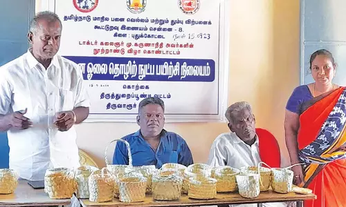பனை ஓலை தொழில்நுட்ப பயிற்சி