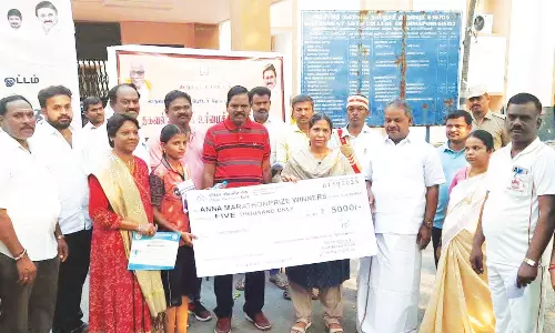 தருமபுரி அரசு கலைக்கல்லூரியில் அறிஞர் அண்ணா நெடுந்தூர ஓட்ட பந்தயம்