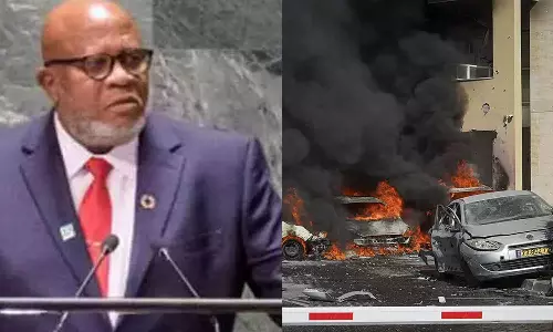 இஸ்ரேல் மீதான ஹமாஸ் அமைப்பின் தாக்குதலுக்கு ஐ.நா. சபை தலைவர் கண்டனம்