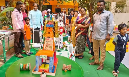 மெட்ரிக் பள்ளியில் அறிவியல் கண்காட்சி