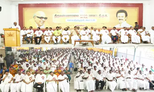 முதல்-அமைச்சர் மு.க. ஸ்டாலினுக்கு எழுச்சிமிகு வரவேற்பு