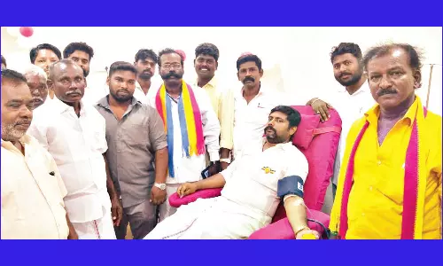 பா.ம.க சார்பில் ரத்ததான முகாம்