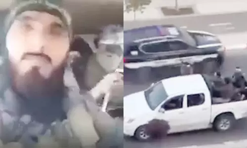 ஹமாஸ் பயங்கரவாதிகள் பொதுமக்களை கடத்தி செல்லும் வீடியோவை வெளியிட்ட இஸ்ரேல்