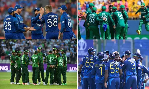 இங்கிலாந்துக்கு ஷாக் கொடுக்குமா வங்காளதேசம்: பாகிஸ்தான்- இலங்கை மோதல்- இன்று இரண்டு போட்டிகள்