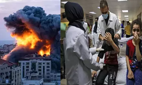 இஸ்ரேல்-ஹமாஸ் போர்: நிரம்பி வழியும் காசா மருத்துவமனை