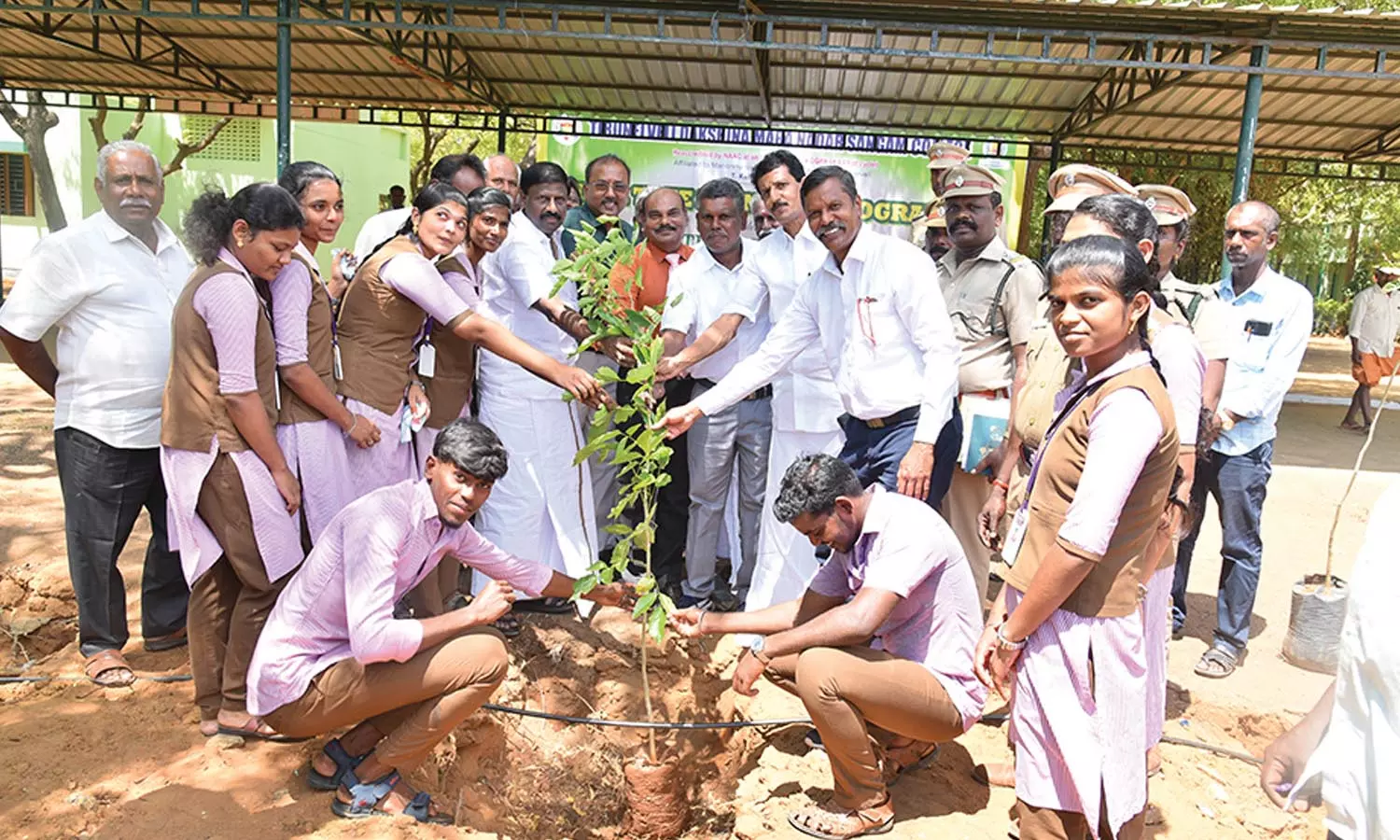 நெல்லை தட்சண மாற நாடார் சங்கம் கல்லூரியில் 1,000 மரக்கன்றுகள் நடும் விழா
