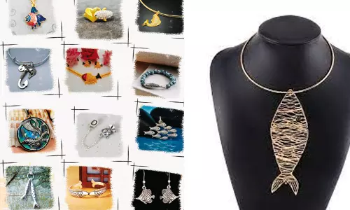 உணர்வுகளை வெளிப்படுத்தும் மீன் வடிவ நகைகள்