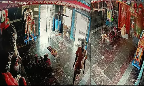 ஓமலூர் அருகே கோவில் உண்டியல் திருட்டு பூசாரியே பூட்டை உடைத்து திருடியது சி.சி.டி.வி. கேமிரா மூலம் அம்பலம்