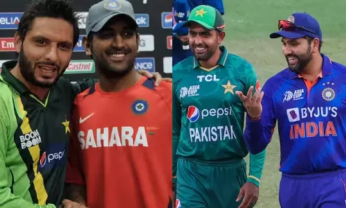 களத்தில் வாள் எடுப்போம்: வெளியே தோள் கொடுப்போம்: இந்திய-பாக். வீரர்கள்