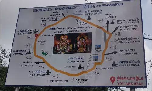 மூன்று கிரிவலப் பாதை