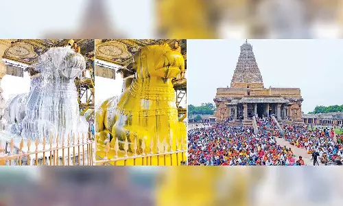 தஞ்சை பெரிய கோவிலில் பிரதோஷ வழிபாடு