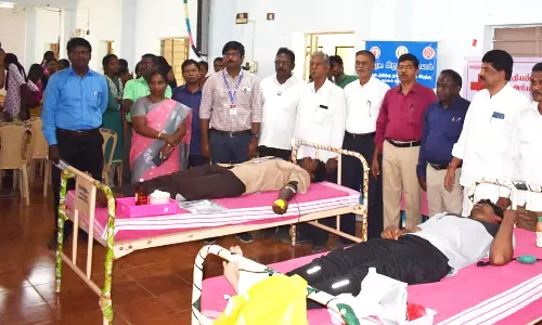 அரியலூர் அரசு கலைக் கல்லூரியில் ரத்ததான முகாம்