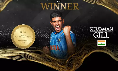 செப்டம்பர் மாதத்திற்கான ஐசிசி சிறந்த வீரர் விருதை கைப்பற்றிய இந்திய வீரர் சுப்மன் கில்