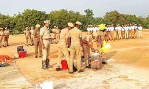 தீயணைப்பு துறை சார்பில் தீத்தடுப்பு ஒத்திகை பயிற்சி